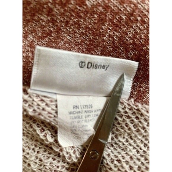 Disney Parks Mickey Mouse Long Sleeve Distressed Sweater Top Women Size Medium - Picture 7 of 8